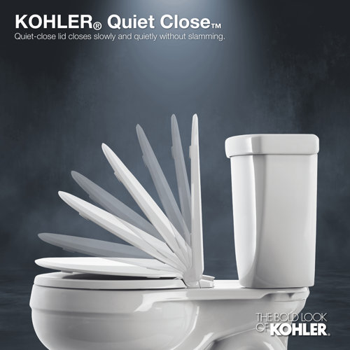K40080,7,96 Kohler Reveal QuietClose with GripTight Elongated